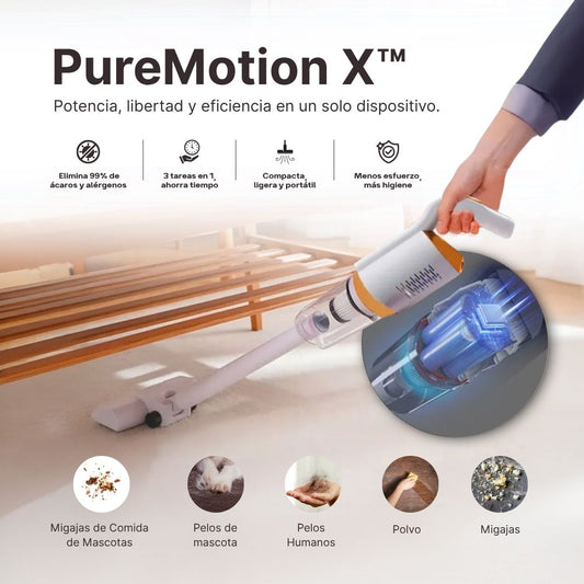 PureMotion X™ - Limpieza Total Inalámbrica 3 en 1